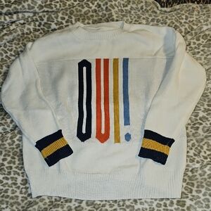 Oui! White Sweater